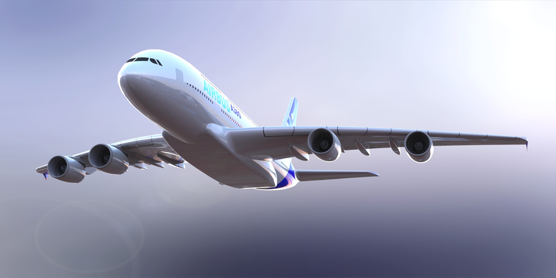 F 空客A380飞机模型 机械设计图纸资料 3D模型 