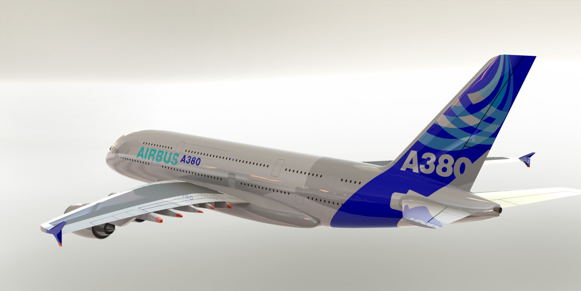 F 空客A380飞机模型 机械设计图纸资料 3D模型 