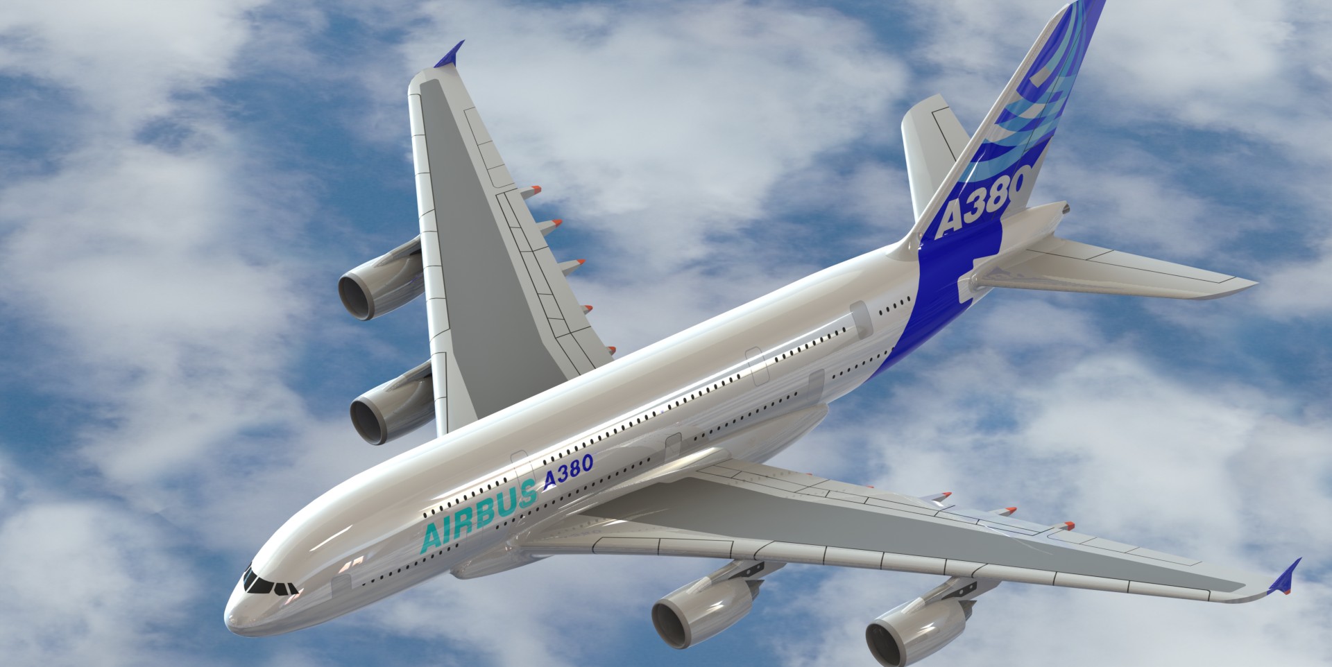 F 空客A380飞机模型 机械设计图纸资料 3D模型 