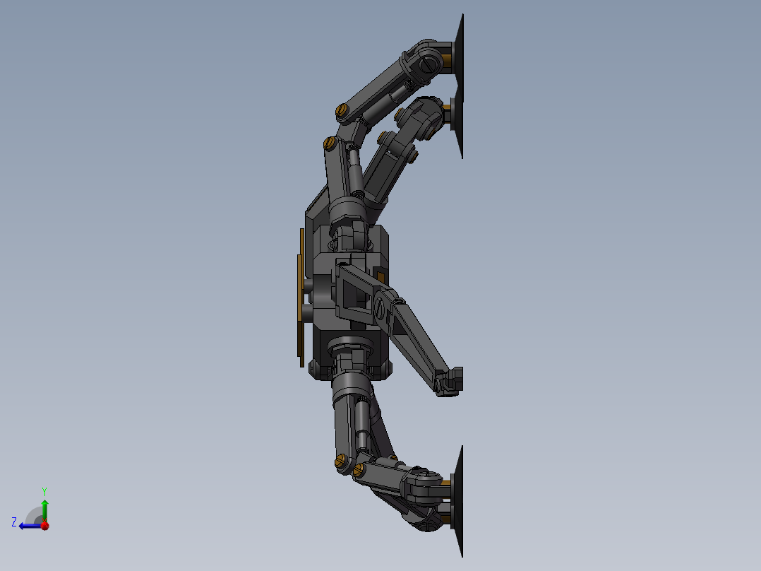 仿生壁虎爬行机器人SW2018+说明书右视图