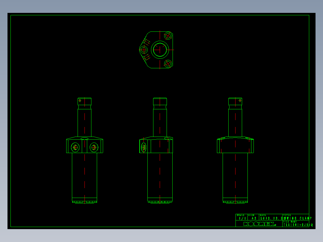 KOSMEKTLA1601-2JR-Q多系列多零件图纸模型