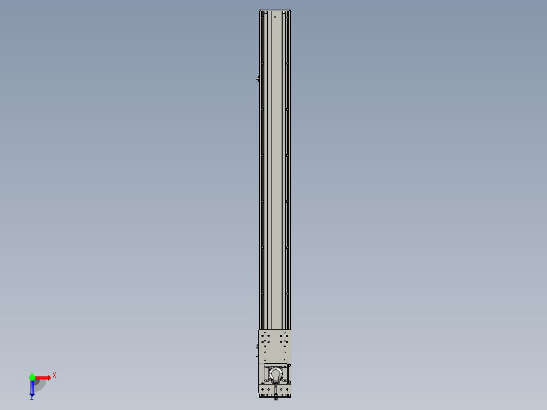 东锦齿条传动DH136G-S1350-BU-减速机+P400W俯视图