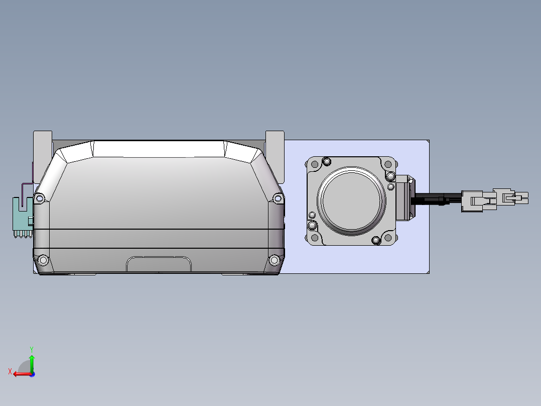 MTH丝杆半封闭模组MTH17-BR-400W后视图
