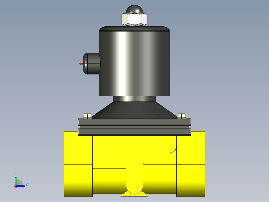 电磁阀2W系列7款左视图