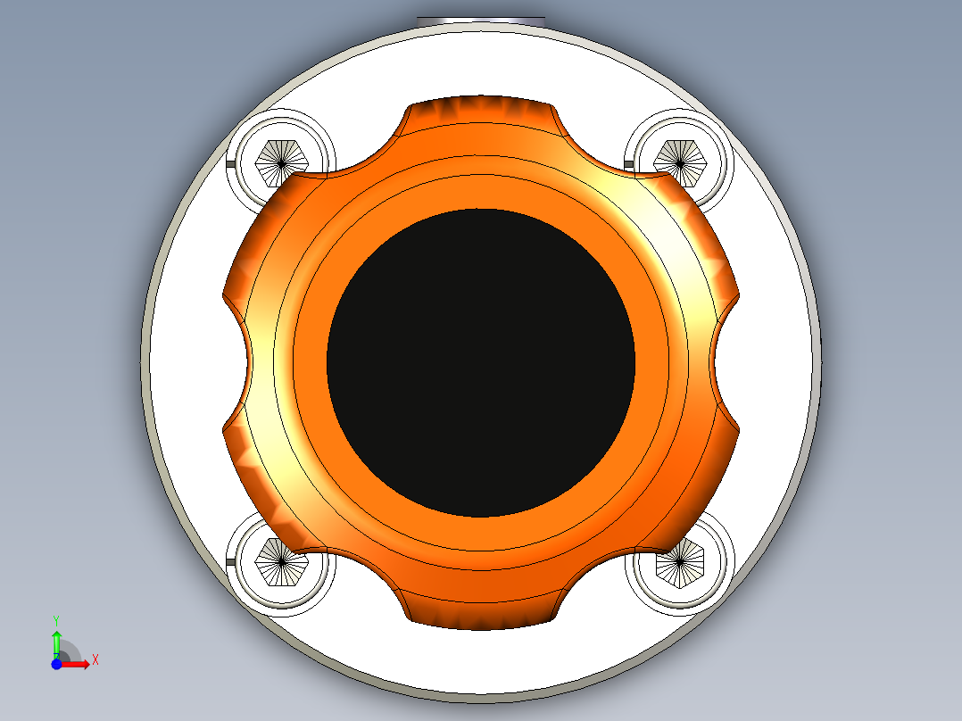 弹簧压力调节器前视图