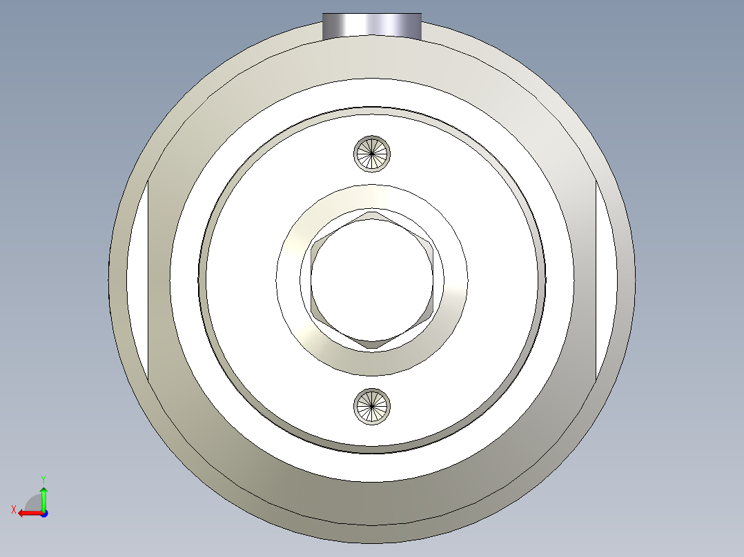 弹簧压力调节器后视图