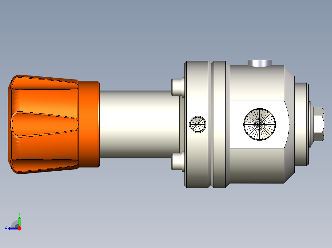 弹簧压力调节器右视图
