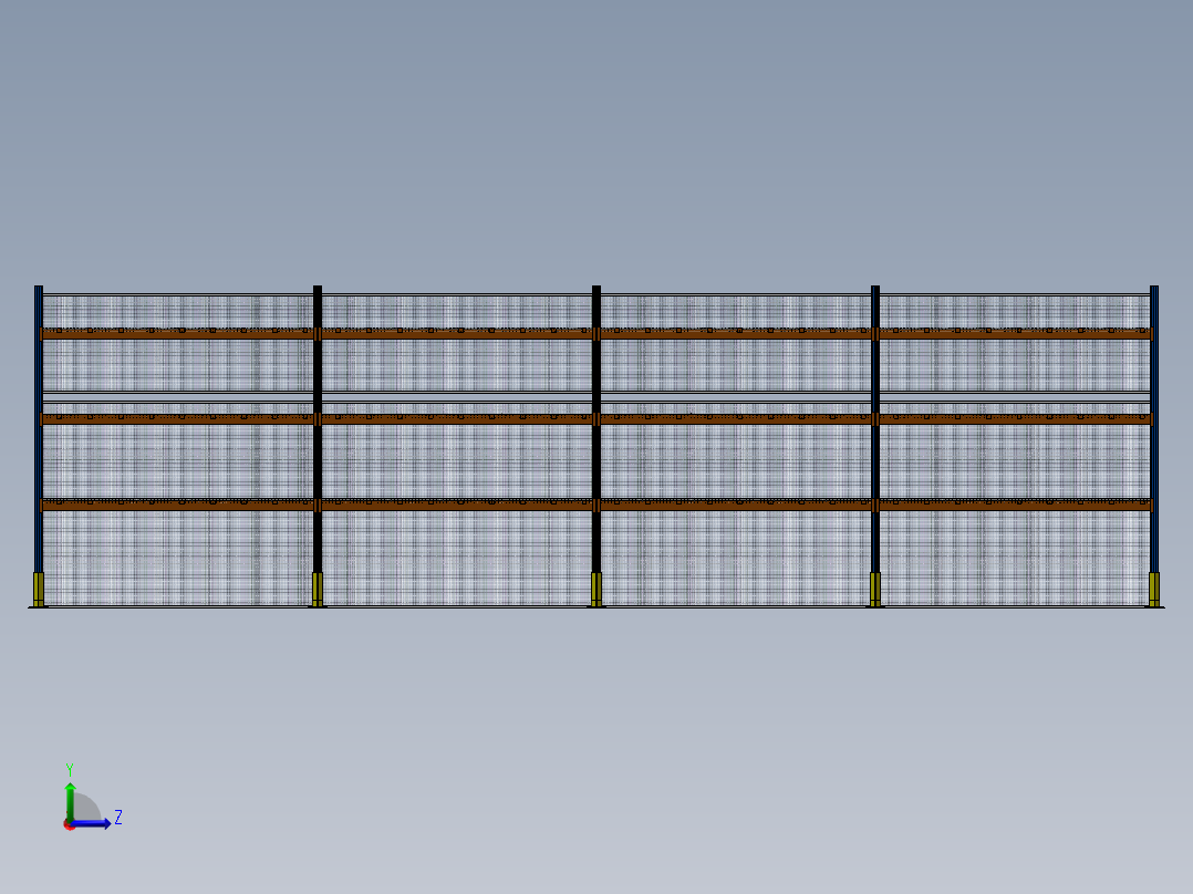重型货架三立柱货架-924056-100币左视图