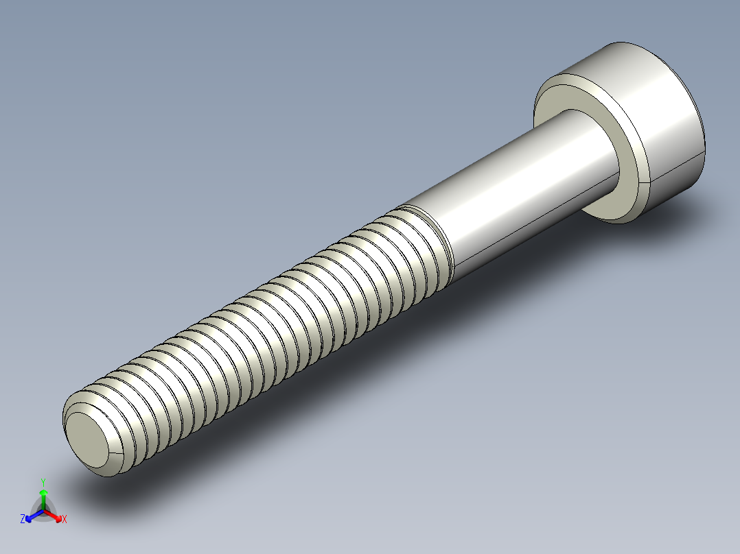 M4 x 0.7mm Thread 30mm LONG SOCKET HEAD CAP SCREW.IGS