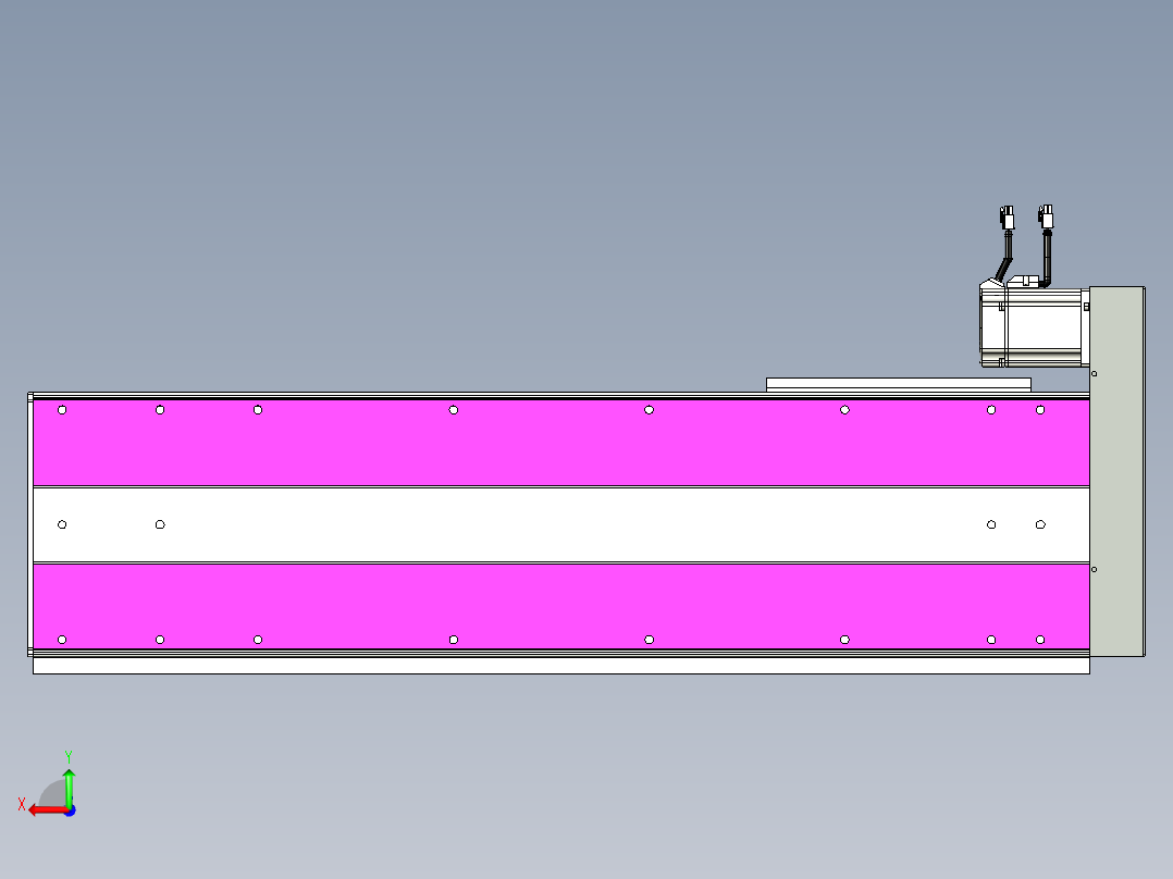 VF丝杆传动-一般环境VF27-Lxx-C-S700-BR-ZP75-D3后视图