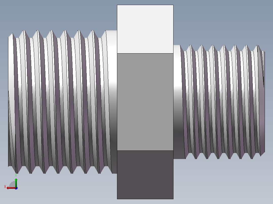 对丝-六角异径 DN15-DN10后视图