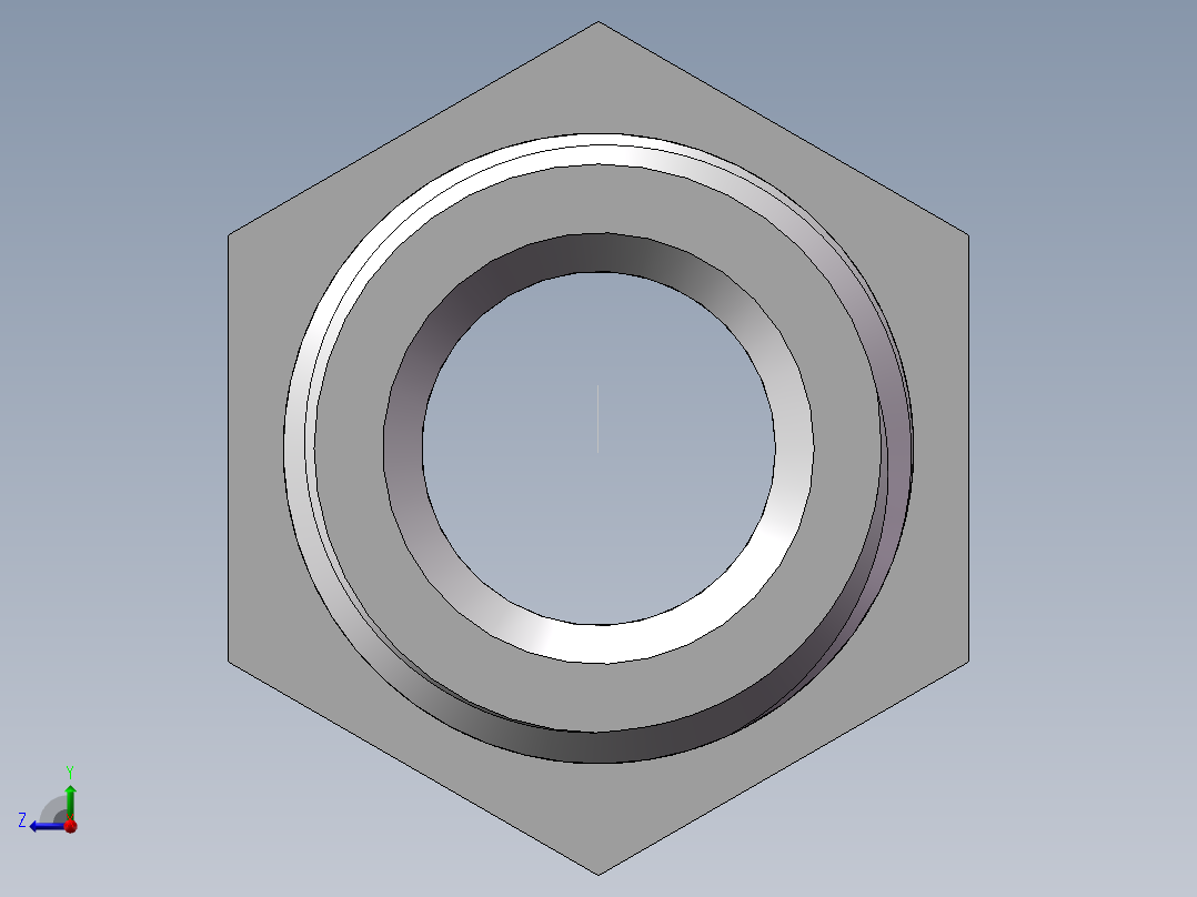 对丝-六角异径 DN15-DN10右视图