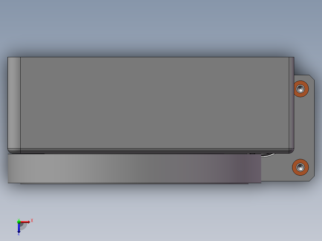 电动旋转台俯视图