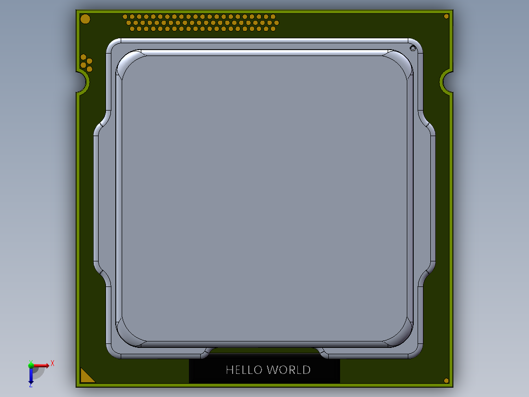 英特尔cpu - lga1150 i7 - 4790 k俯视图