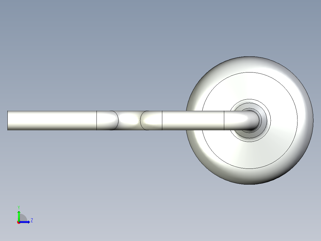 无源元件封装-RES-0.5W-HH-MO左视图