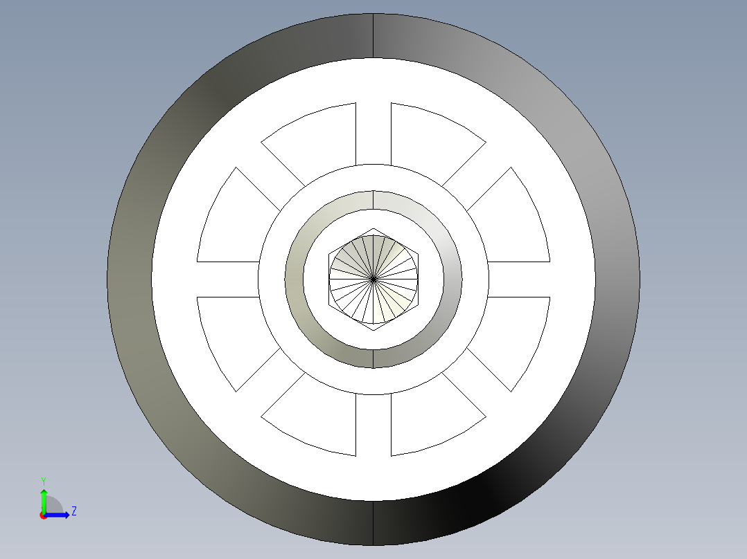 把手(迴轉)I.601+x-3D多系列多零件图纸模型左视图