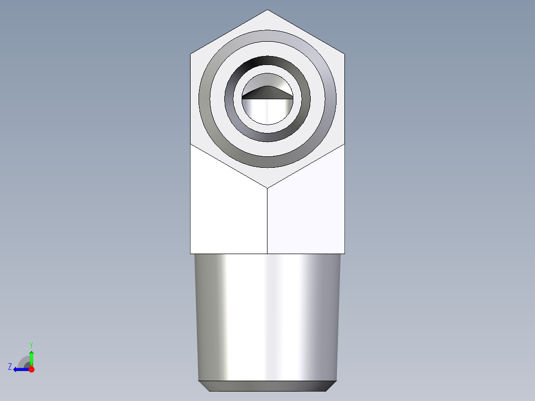 卡套式工业通用硬管接头EO_Male_stud_elbow_WE04LLM71X右视图