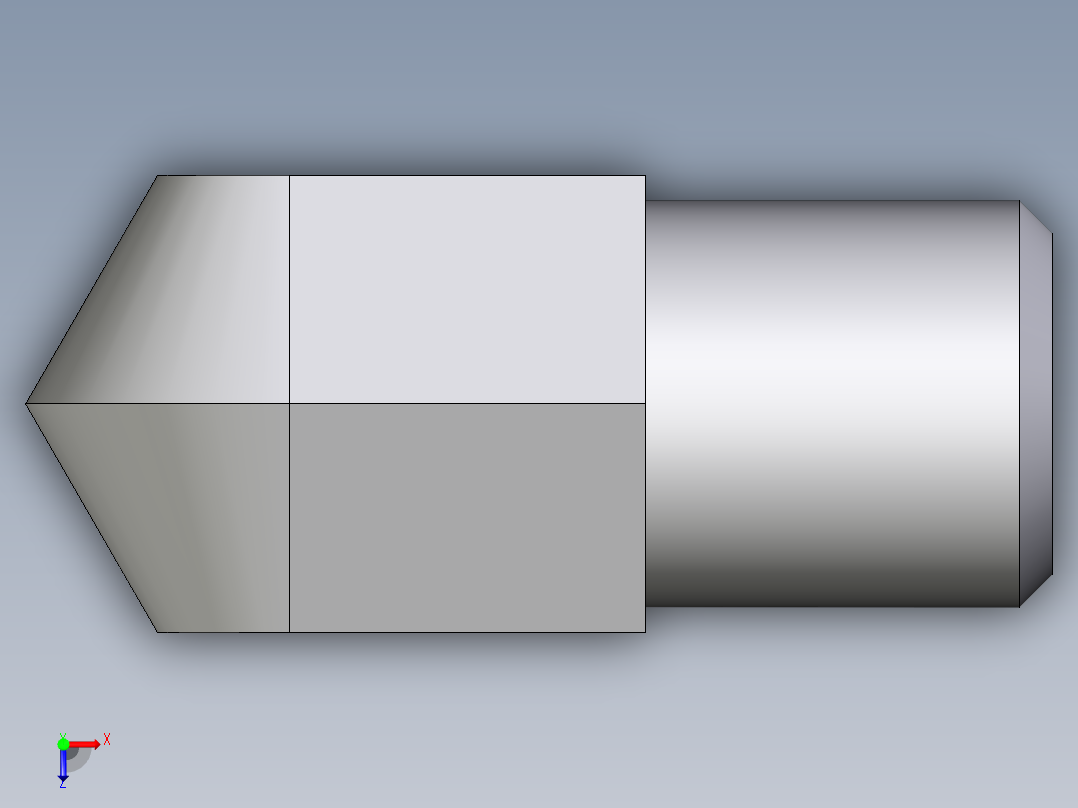 卡套式工业通用硬管接头EO_Male_stud_elbow_WE04LLM71X俯视图
