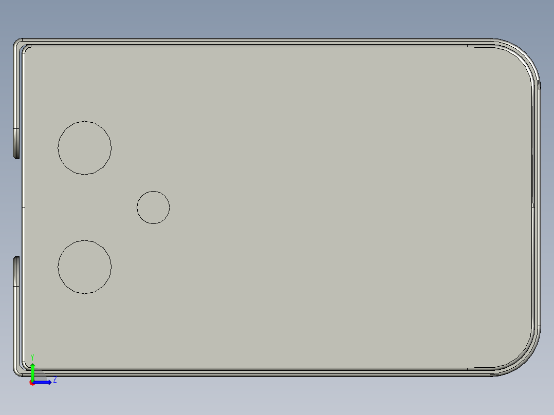 长款水热空调左视图
