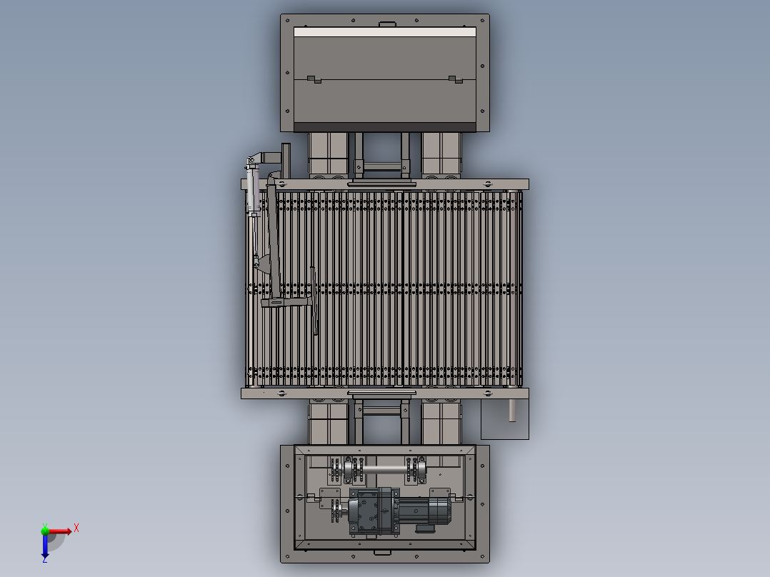 称重功能重载型板链线（sw19可编辑+工程图）俯视图