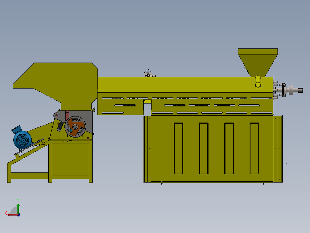 自动粉碎研磨一体化设备sw17可编辑后视图