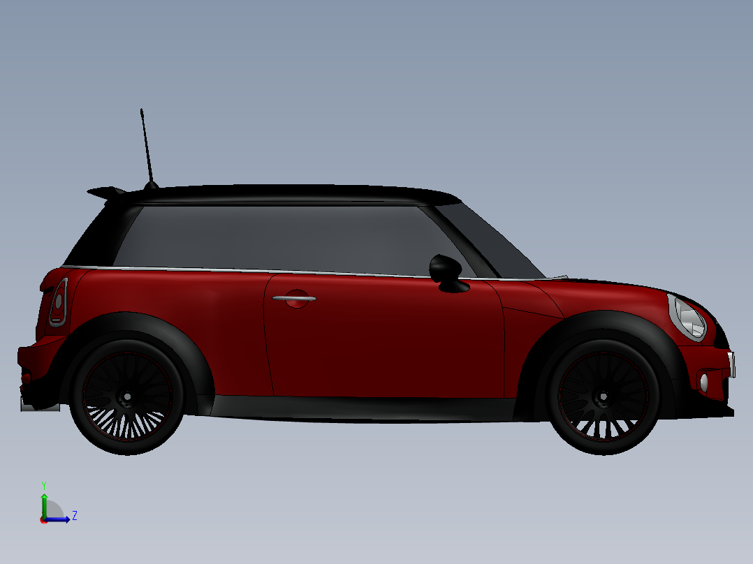 4.宝马mini cooper左视图