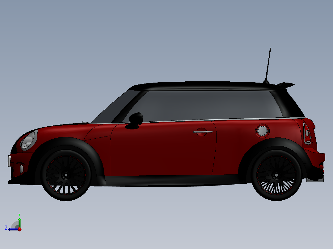 4.宝马mini cooper右视图