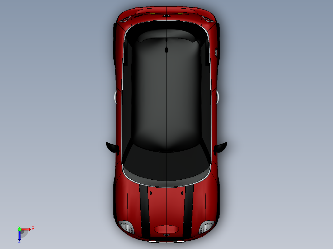 4.宝马mini cooper俯视图