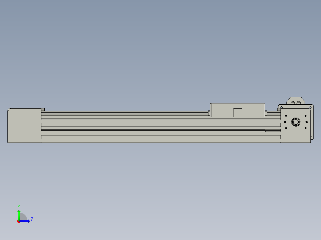 威洛博直线电机模组EB4-L80-S250-L-57-MS3左视图