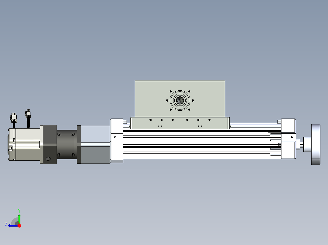 威洛博直线电机模组EB8ZR-L200-S120-RZP75B5K-ZP755K-MS3右视图
