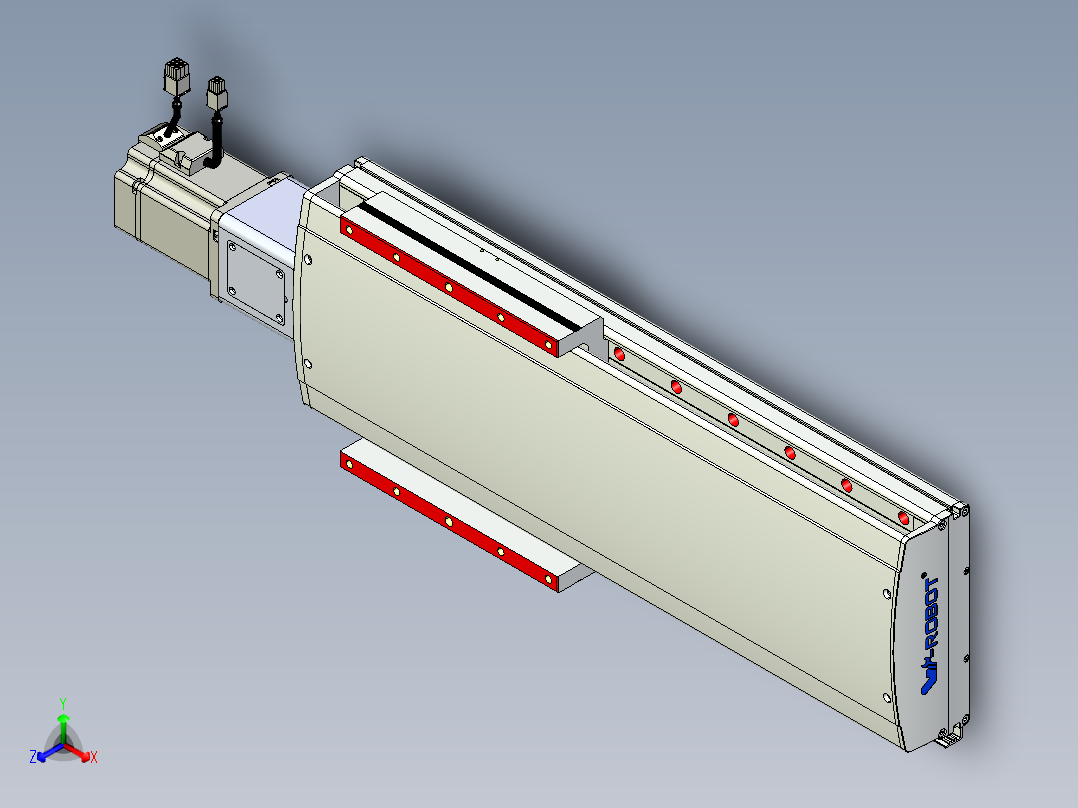 威洛博QF系列模组QF20-Lxx-C-S300-BC-ZP75-C3正等轴测图