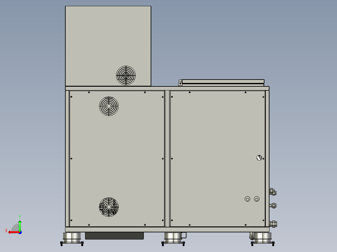 餐厨食品废弃物处理装置后视图