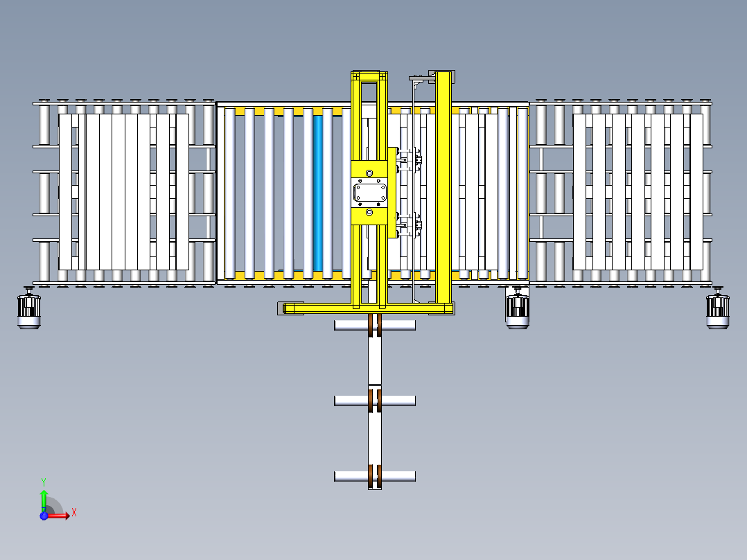 升降收料机前视图