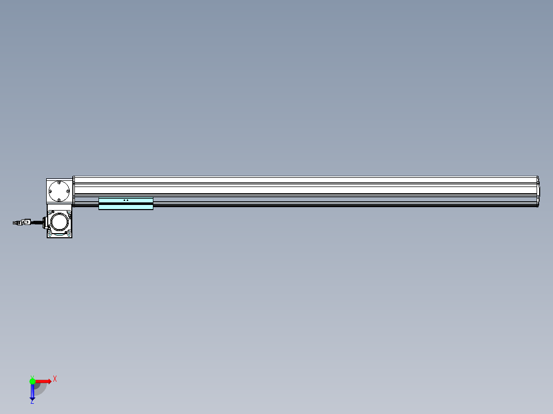 威洛博VBF同步带传动一般环境VBF14-L45-S900-BLU-ZP40-C3俯视图