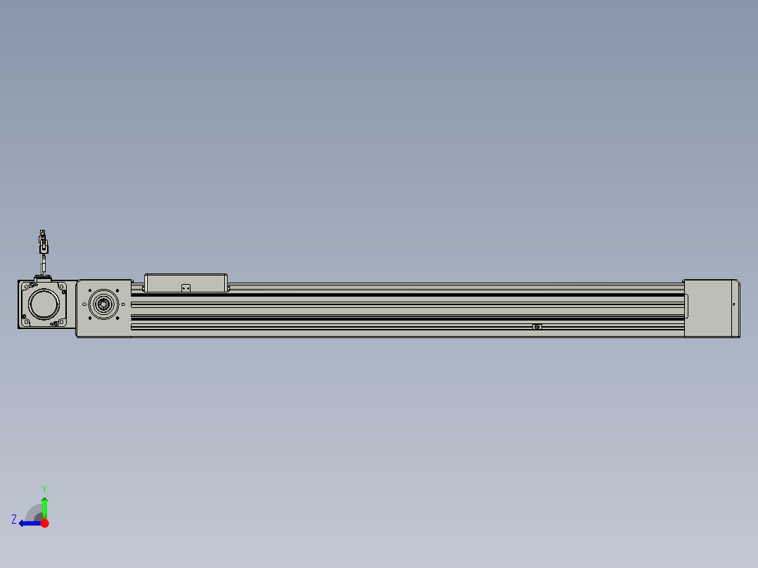 威洛博直线电机模组EB8-L100-S800-BR-P75-MS3右视图