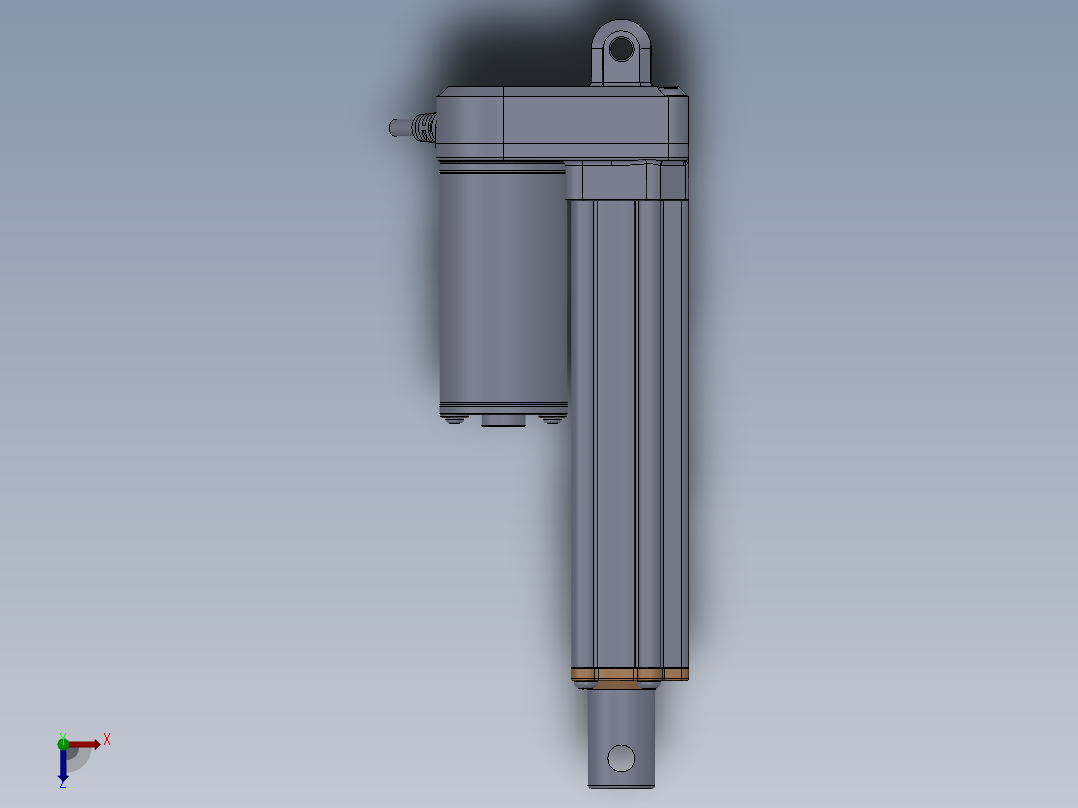 电动推杆俯视图