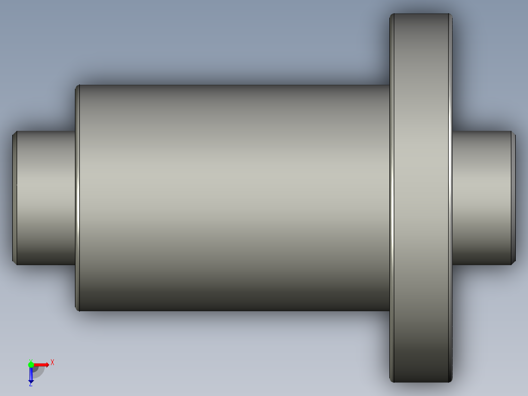山云日尚SYS滚珠丝杠SFI3210.stp俯视图