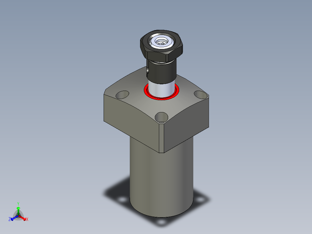 KOSMEKLHS0360-SR-Y60多系列多零件图纸模型正等轴测图