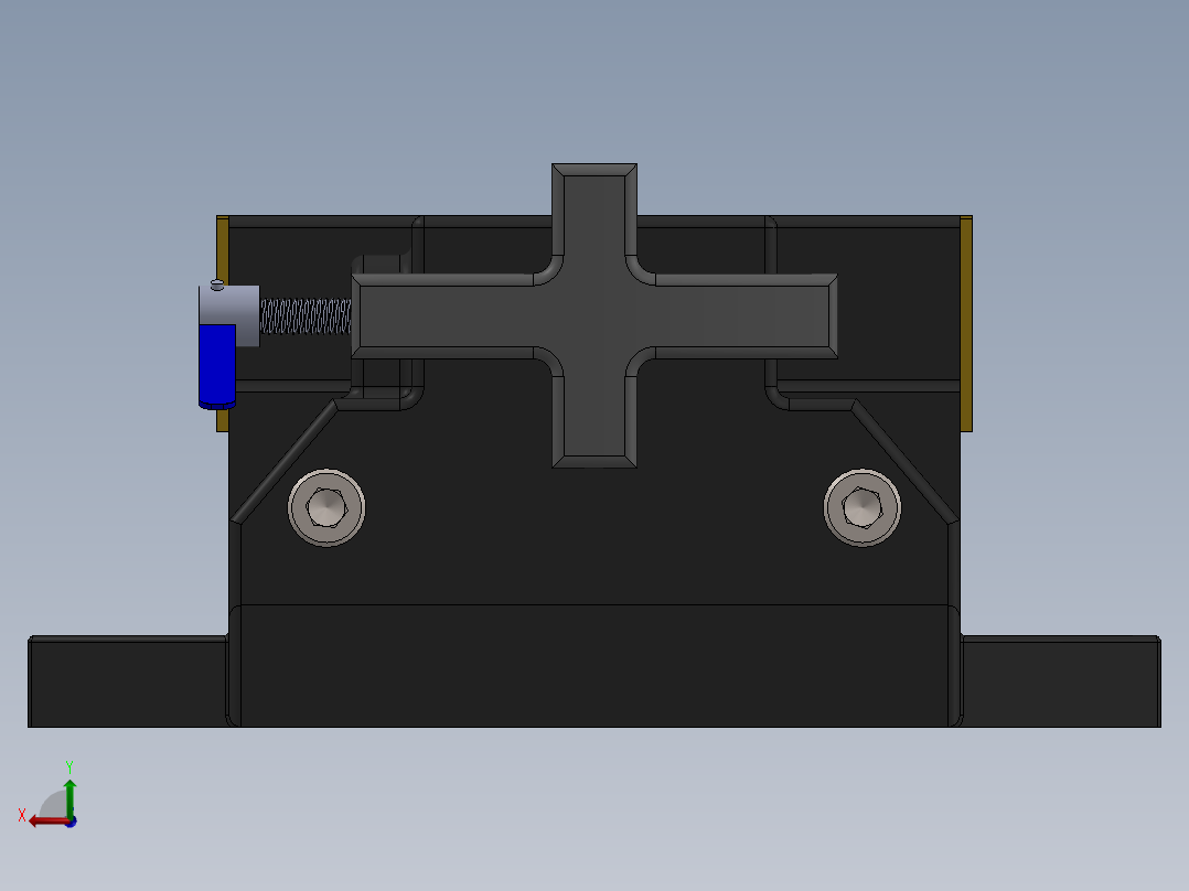 钻床虎钳（夹紧装置）后视图
