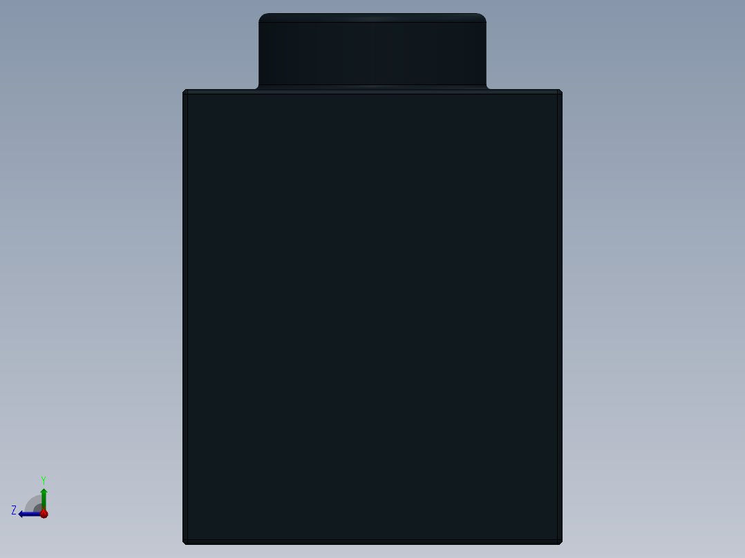 乐高机械组积木（横梁）-389526 Black Technic Brick 1 x 12 with Holes右视图