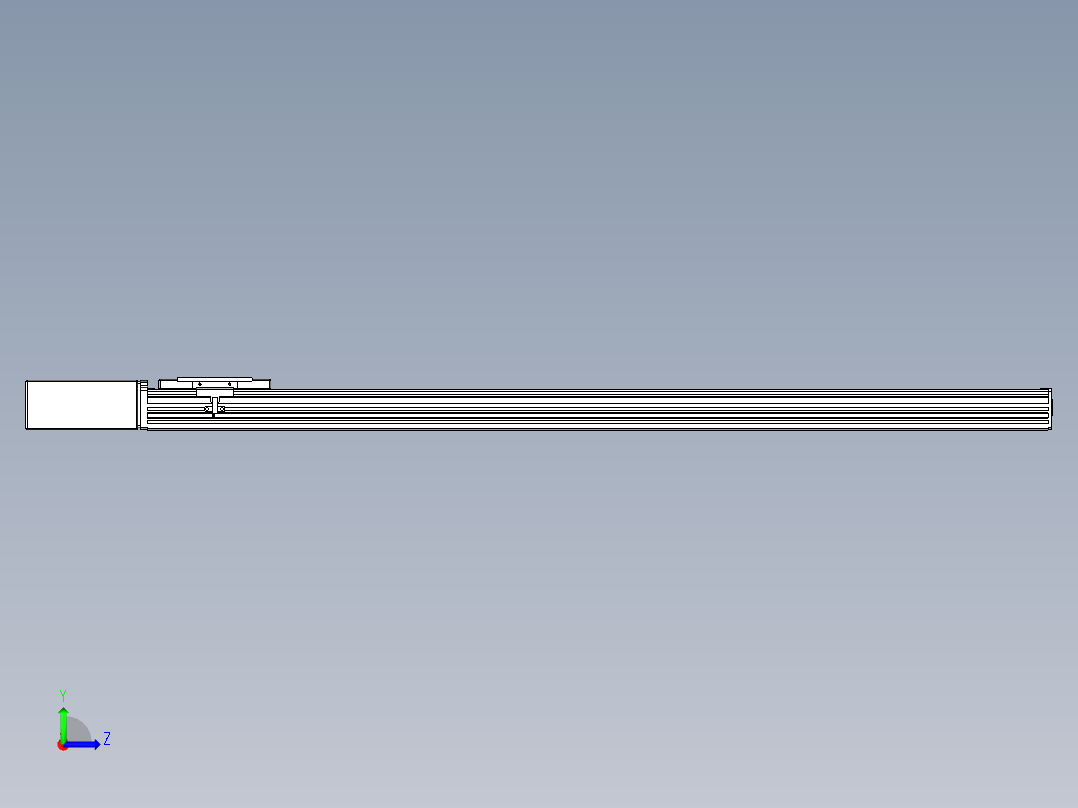 同步带全封闭直线模组TPA-HCB-110D-90-L1000-MR-C-P40-N3左视图