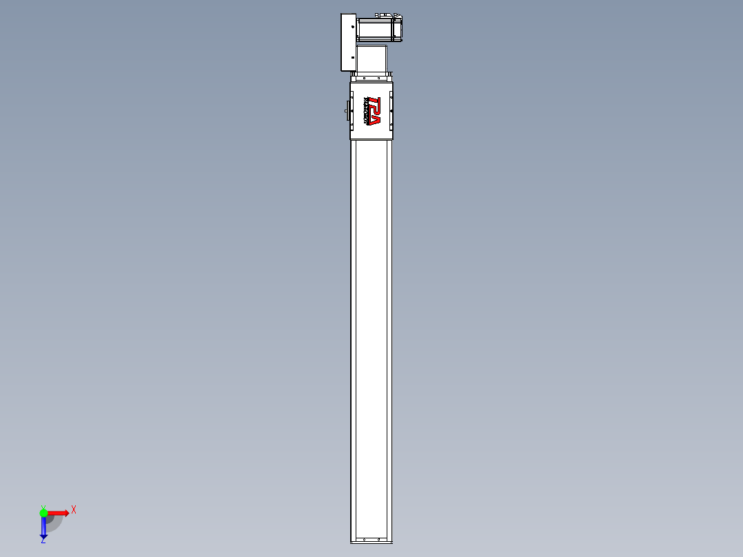 同步带全封闭直线模组TPA-HCB-110D-90-L1000-MR-C-P40-N3俯视图