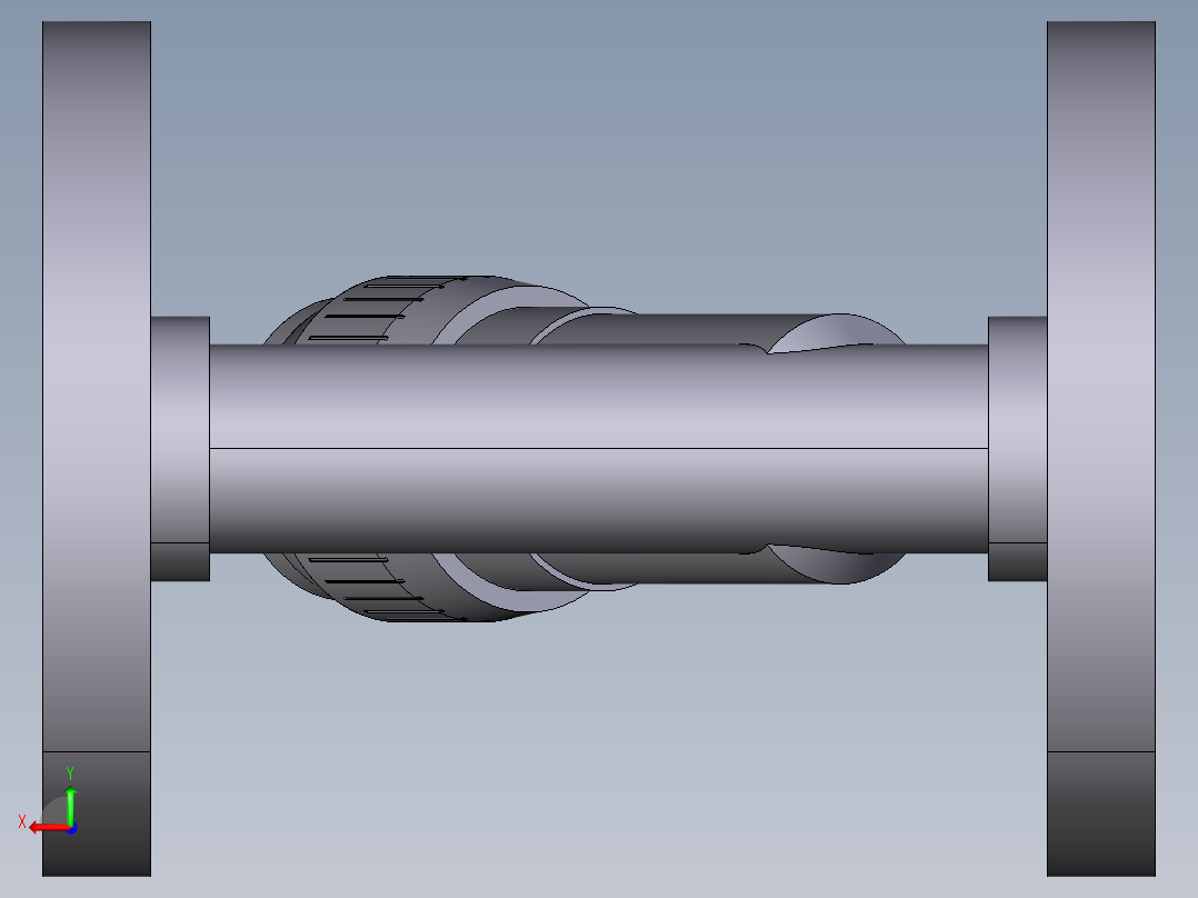 6VROV 固定法兰止回阀PN10，钻 16后视图