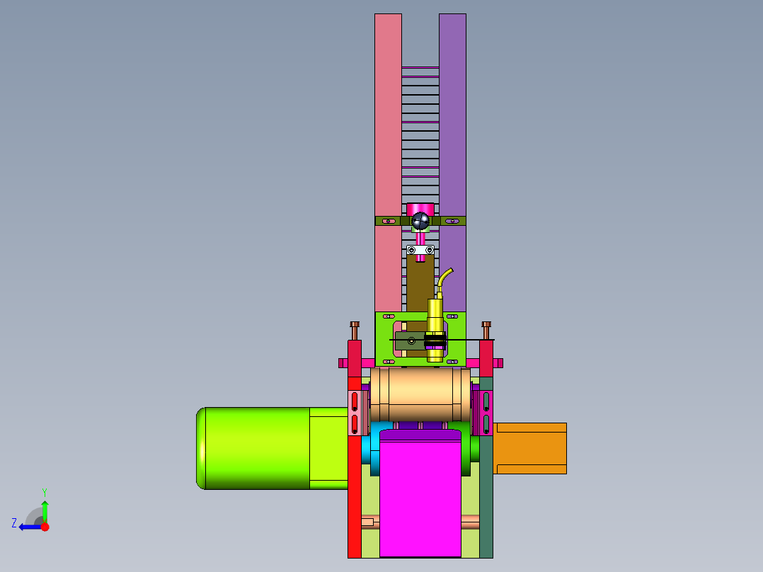 高速口罩自动送片机右视图