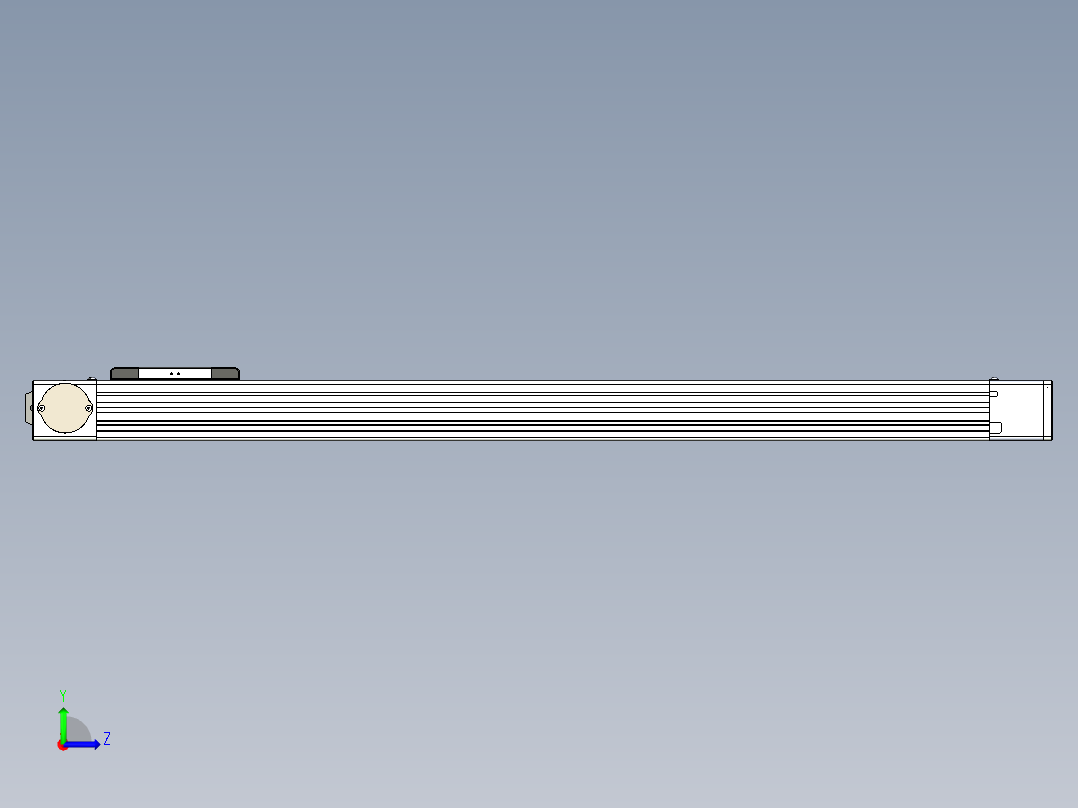 同步带滑台-欧规BC6-L120-S800-R-P40-D3左视图