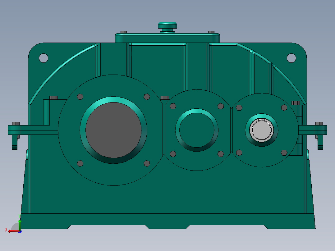 ZLY型硬齿面圆柱齿轮减速器140后视图