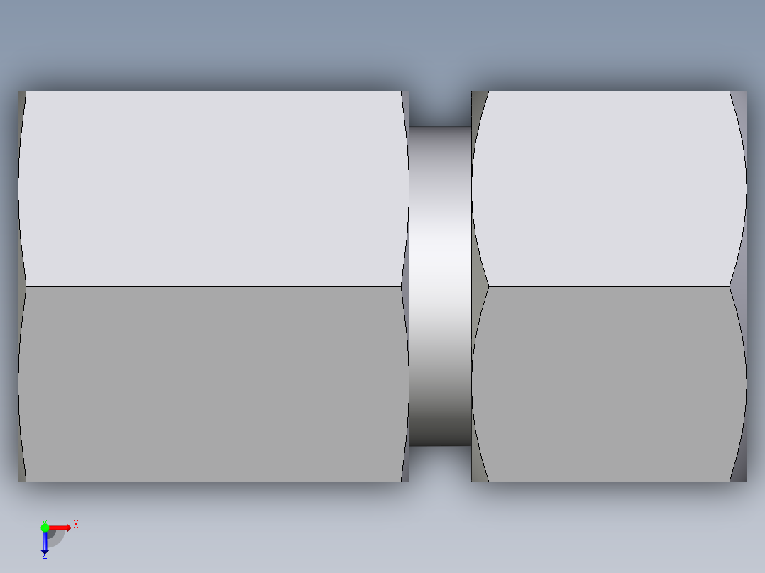 卡套式工业通用硬管接头EO_Swivel_connector_GAI12ZLM71俯视图