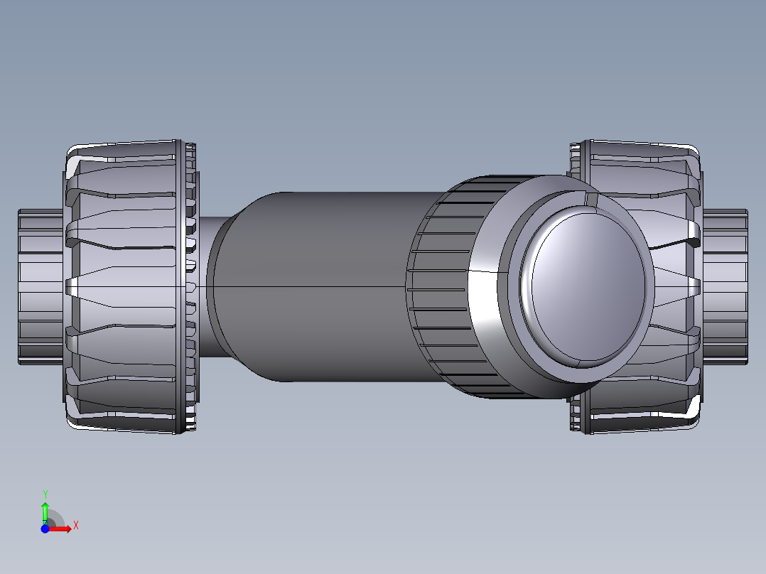 3VRUFV 止回阀与BSP螺纹女性联盟结束前视图