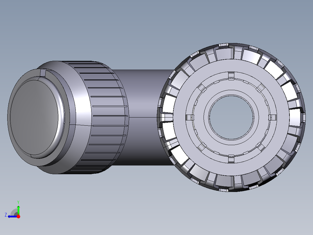 3VRUFV 止回阀与BSP螺纹女性联盟结束右视图
