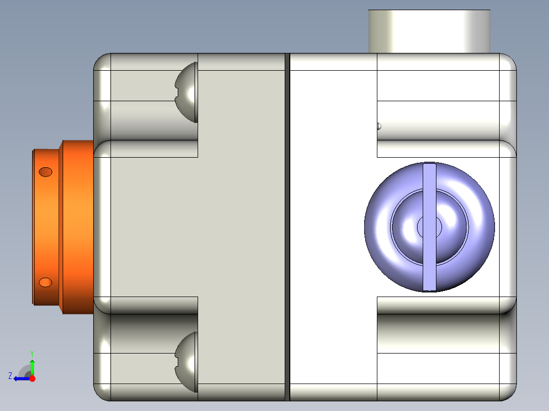 打印机压力调节器右视图